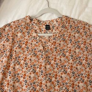 shein Floral V-neck Top